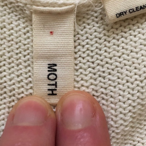 Moth | Anthropologie Cream Hooded Sweater - Picture 7 of 8